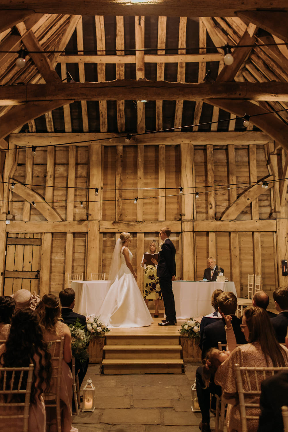 Ceremony Hertfordshire Barn Wedding Isabelle Elliott Photography