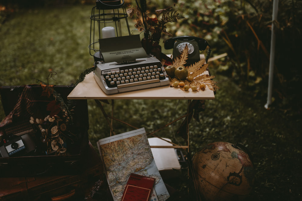 Typewriter Guest Book Moonrise Kingdom Wedding Amelia Jane Photography