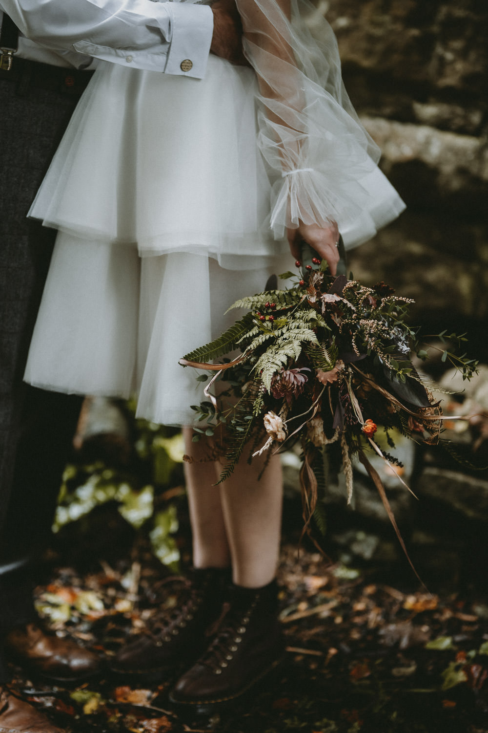 Bouquet Flowers Bride Bridal Autumn Dried Flowers Moonrise Kingdom Wedding Amelia Jane Photography