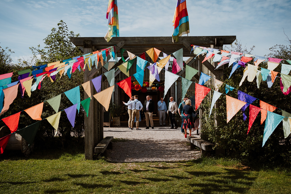 Mount Pleasant Eco Park Wedding Alexa Poppe Photography Colourful Bunting Decor
