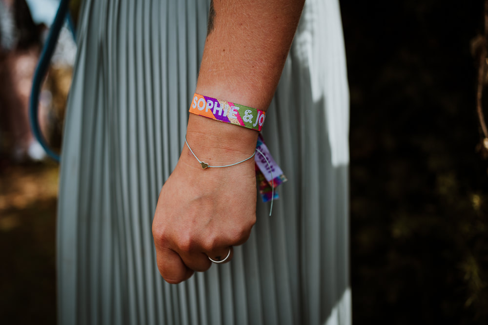 Festival Wrist Band Mount Pleasant Eco Park Wedding Alexa Poppe Photography