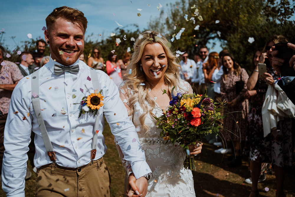 Confetti Throw Mount Pleasant Eco Park Wedding Alexa Poppe Photography