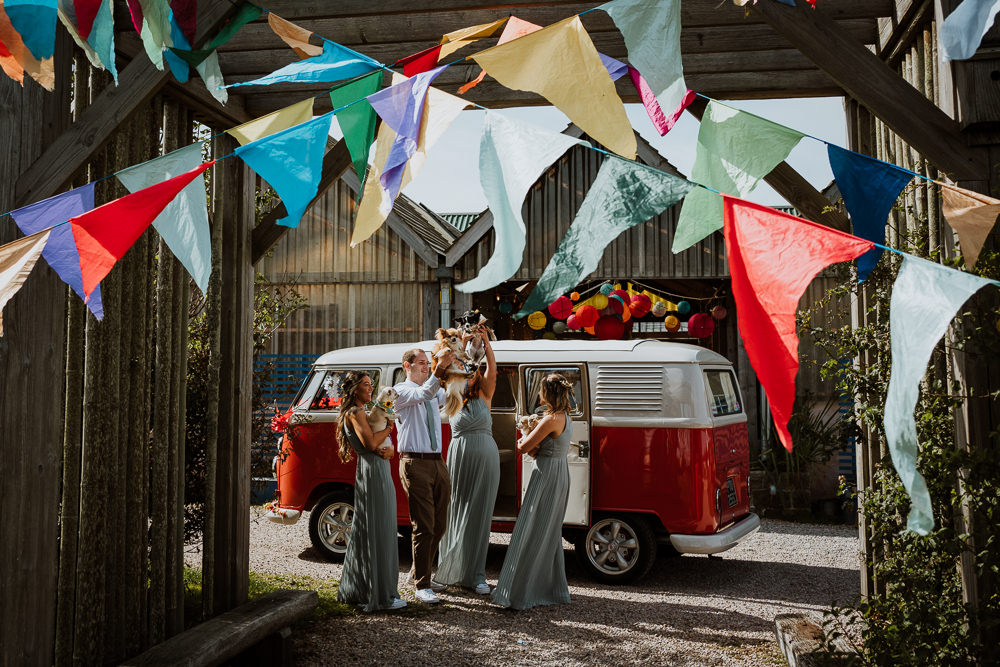 Colourful Bunting Decor Mount Pleasant Eco Park Wedding Alexa Poppe Photography
