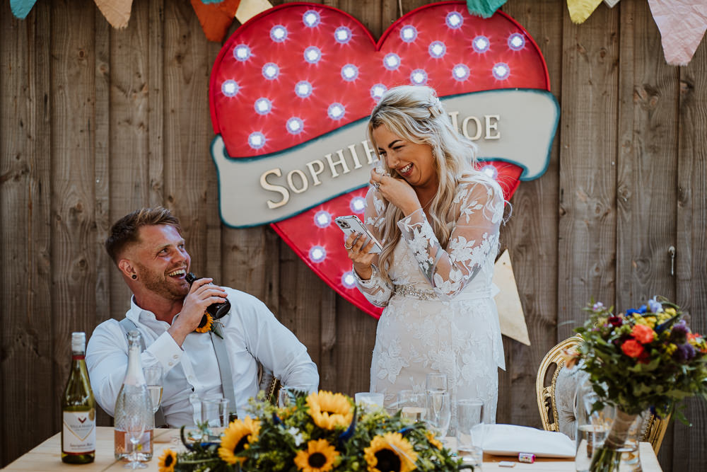 Heart Light Sign Backdrop Mount Pleasant Eco Park Wedding Alexa Poppe Photography