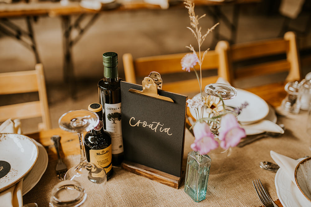 Table Name Chalkboard Place Norfolk Barn Wedding Aurora Grey Photography