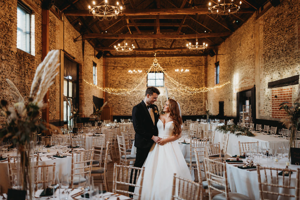 Barn Fairy Light Canopy Lighting Rustic Christmas Wedding ThymeLane Photography