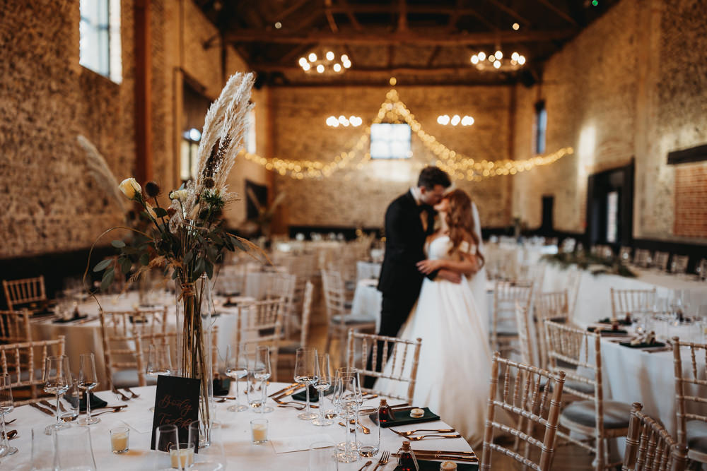 Barn Fairy Light Canopy Lighting Rustic Christmas Wedding ThymeLane Photography