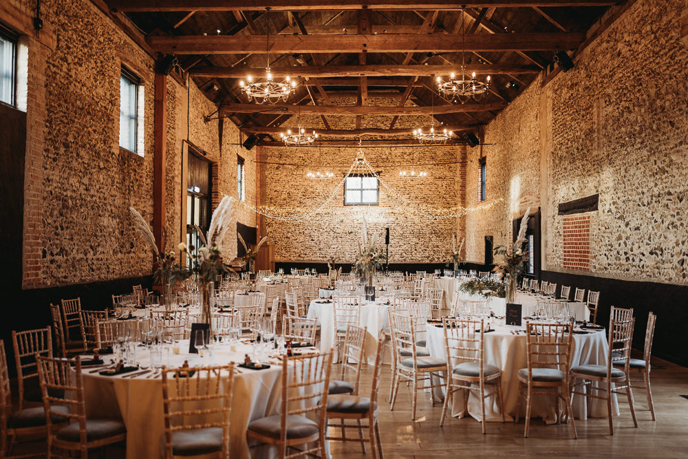Barn Fairy Light Canopy Lighting Rustic Christmas Wedding ThymeLane Photography