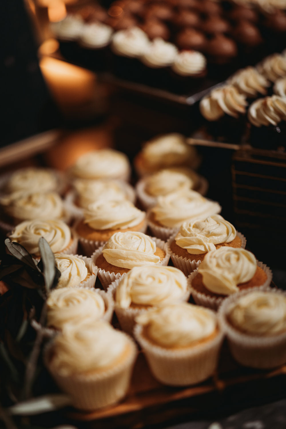 Cupcakes Rustic Christmas Wedding ThymeLane Photography