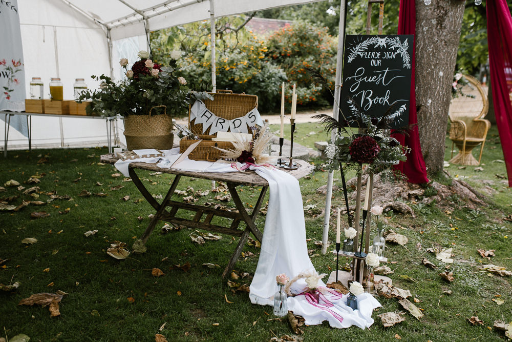 Springhead Trust Wedding Alexandra Szigeti Photography Card Table Decor Flowers Guest Book Sign