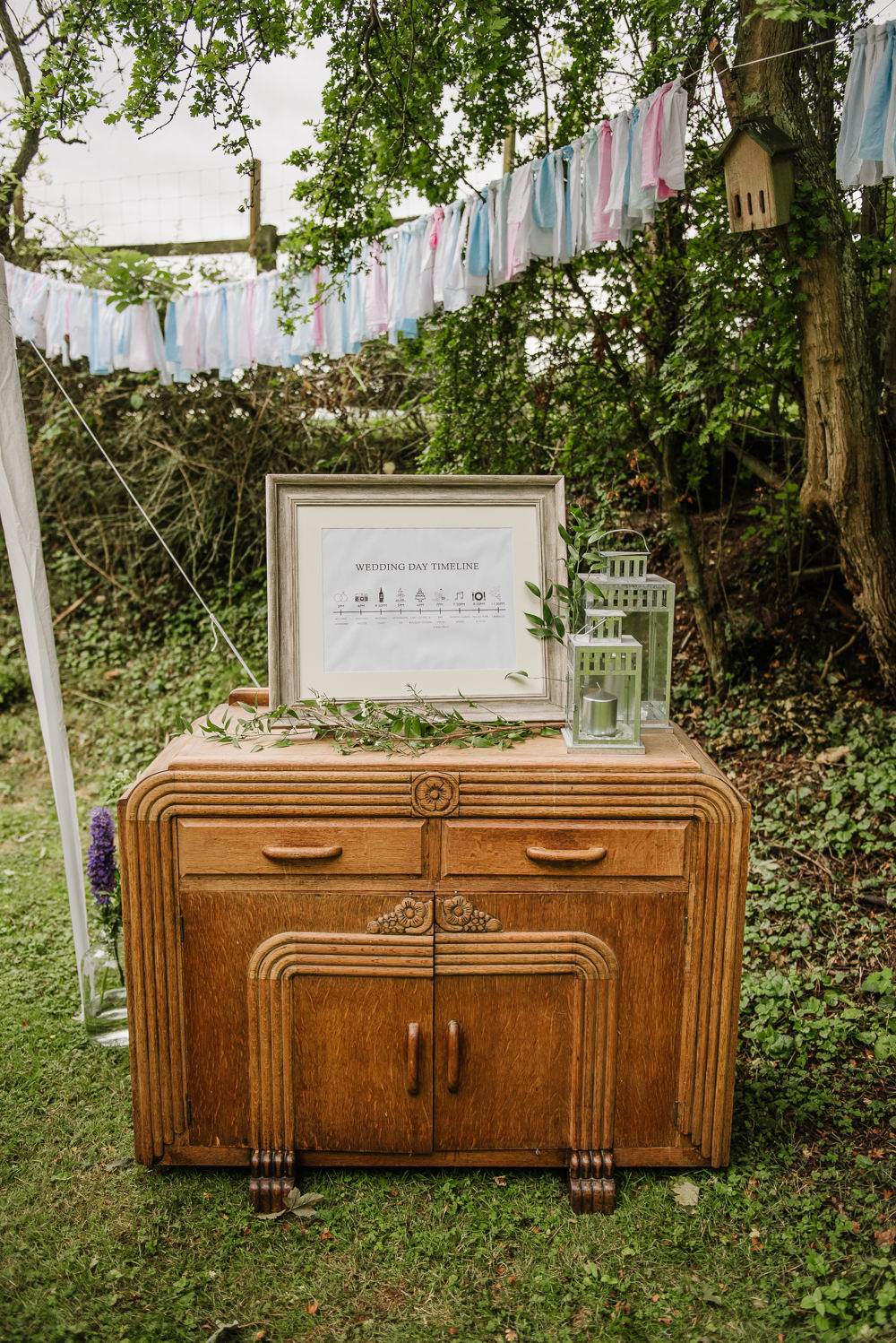 Furniture Dresser Sign Staffordshire Garden Wedding Charlie and Em Photography