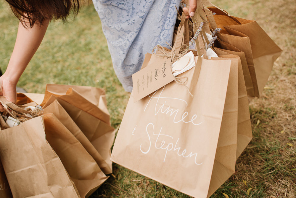 Goodie Bags Staffordshire Garden Wedding Charlie and Em Photography