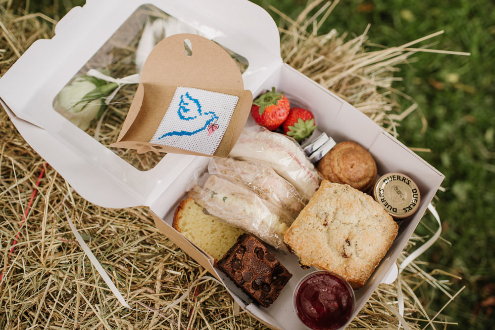 Picnic Box Staffordshire Garden Wedding Charlie and Em Photography