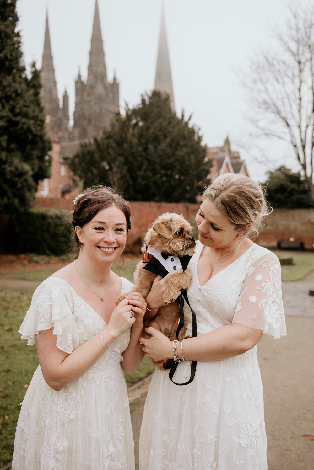 Pet Dog Staffordshire Registry Office Wedding Charlie and Em Photography