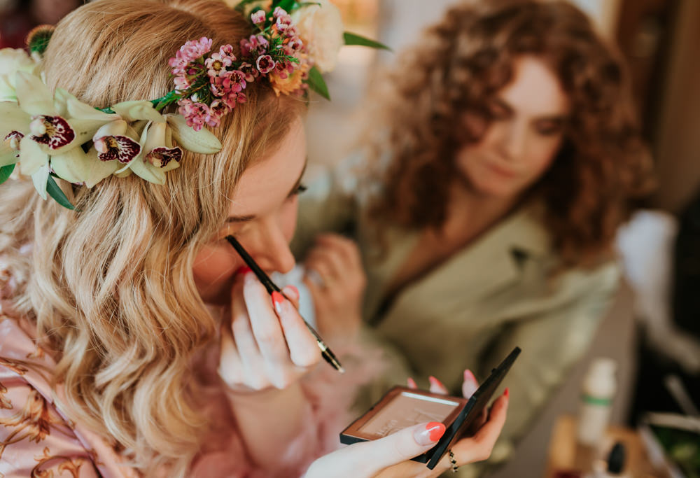 Bride Bridal Make Up Trafalgar Tavern Wedding Lauren Marchant Photography