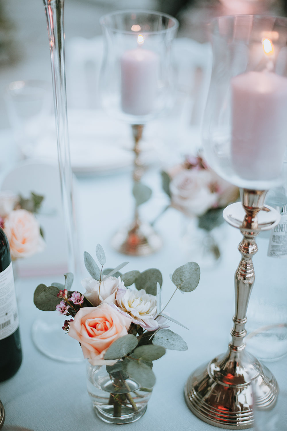 Pink Rose Vase Flowers Tuscany Villa Wedding Caterina Neri
