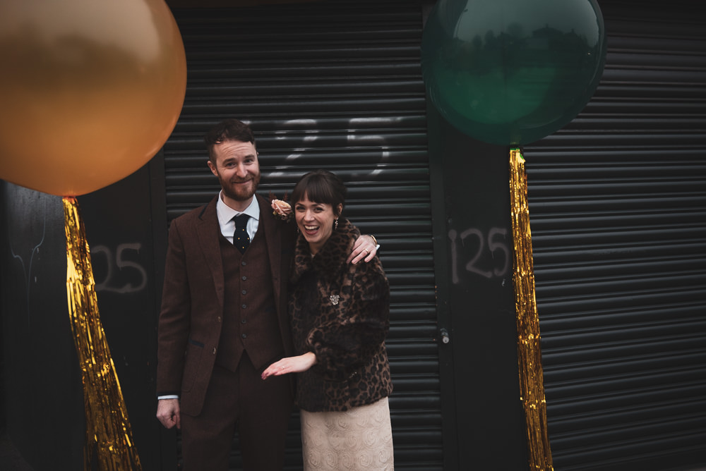 Gold Tassel Balloons Walthamstow Registry Office Wedding Cat Arwel Photography