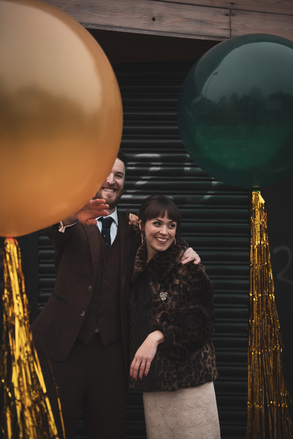 Gold Tassel Balloons Walthamstow Registry Office Wedding Cat Arwel Photography
