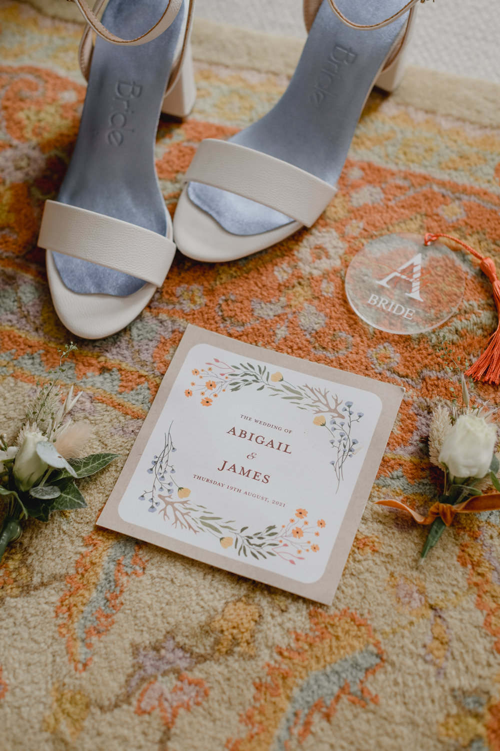 Stationery Invite Floral Ilustrated Abbey House Gardens Wedding Lyra&Moth Photography
