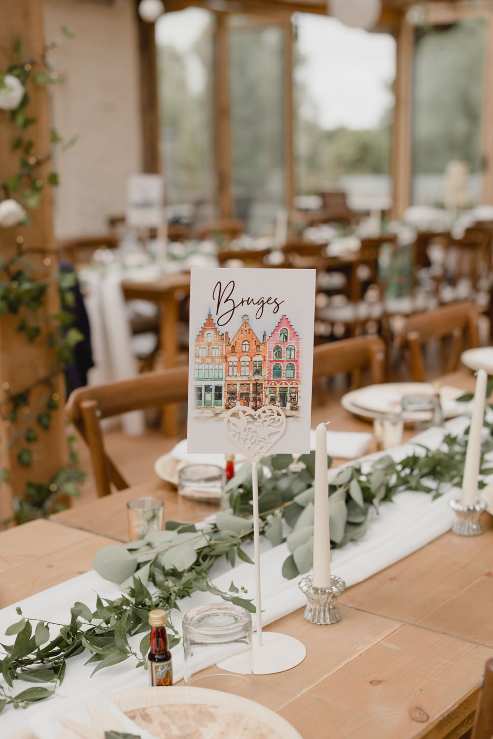 Place Table Name Illustrated Abbey House Gardens Wedding Lyra&Moth Photography