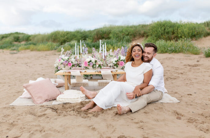 Beach Picnic Wedding Ellie Lou Photography