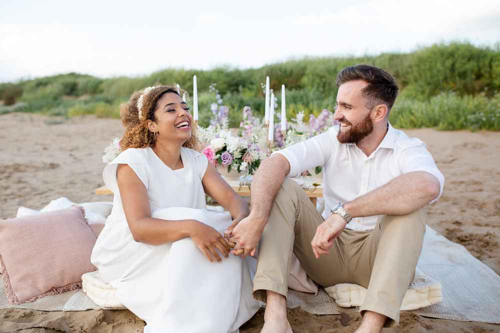 Beach Picnic Wedding Ellie Lou Photography