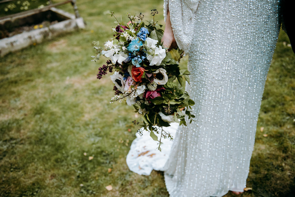 Bouquet Flowers Bride Bridal Bluebell Woods Wedding Andrew Brannan Photography