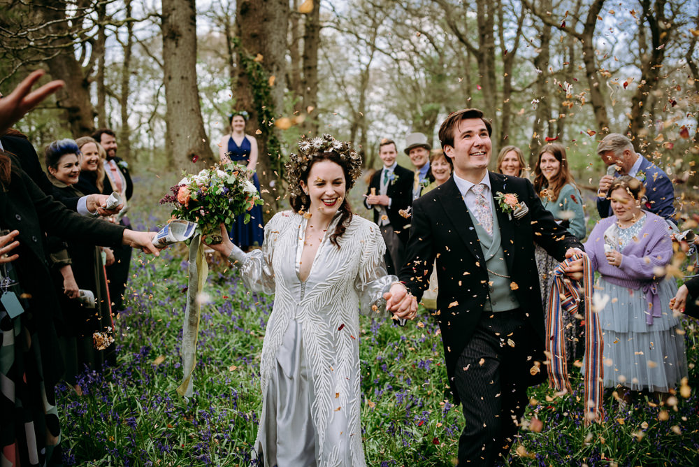 Bluebell Woods Wedding Andrew Brannan Photography Confetti Throw