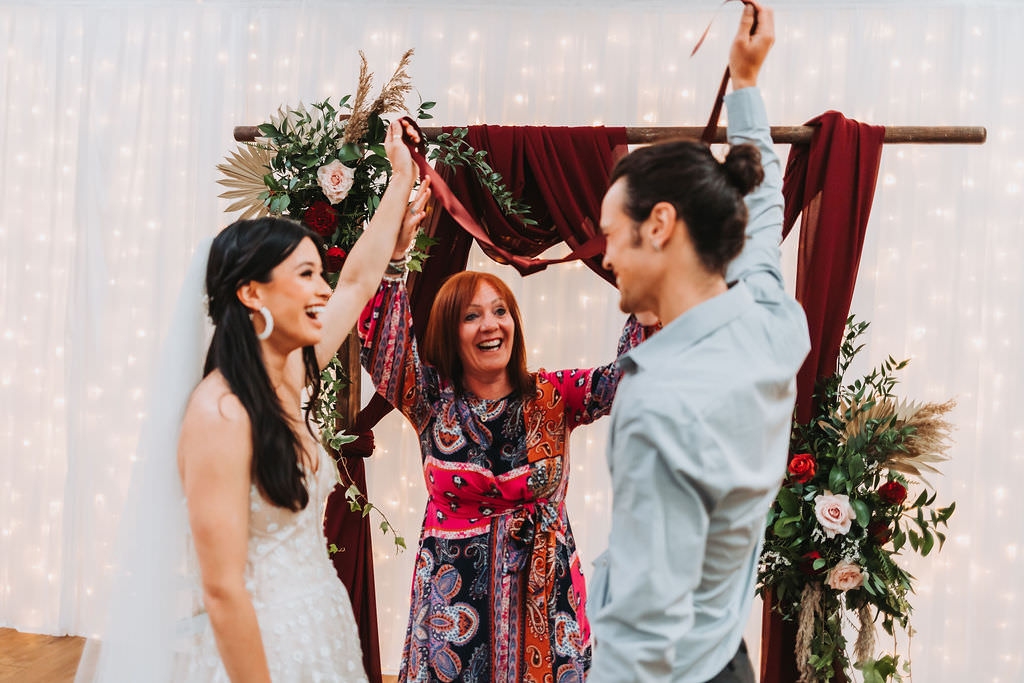 Handfasting Ceremony Bold Wedding Ideas Pasha Jansen Photography