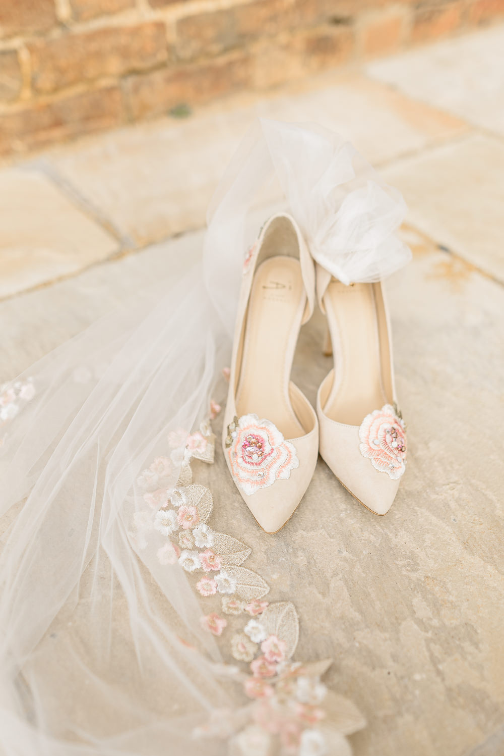 Burlton Manor Wedding Tanya Flannagan Photography Floral Shoes Bride Bridal