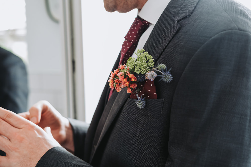 Buttonhole Flowers Engine Shed Wedding Nicola Mackrill Photography