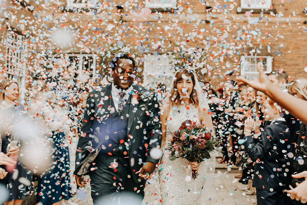 Industrial Derbyshire Wedding Wyldbee Confetti Throw