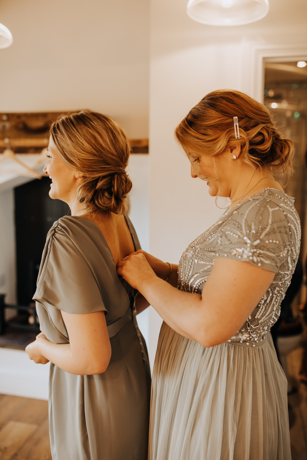 Bridesmaids Dress Dresses Sage Green Industrial Derbyshire Wedding Wyldbee
