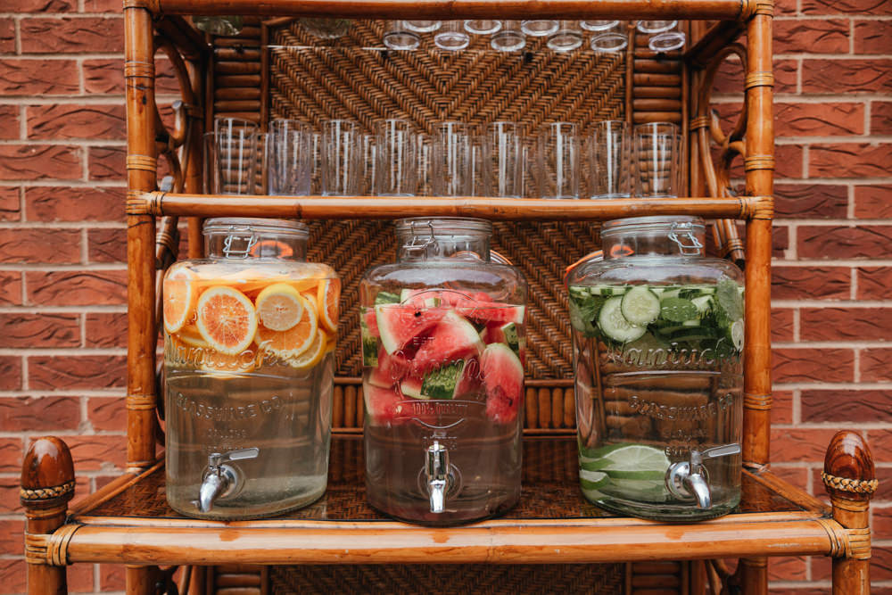 Intimate Garden Wedding Victoria Baker Weddings Drinks Dispensers