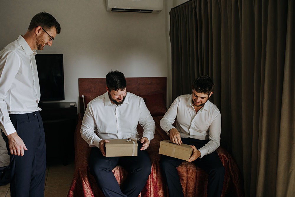 Groom Groomsmen Gifts Kooroomba Lavender Farm Wedding Jessica Turich Photography