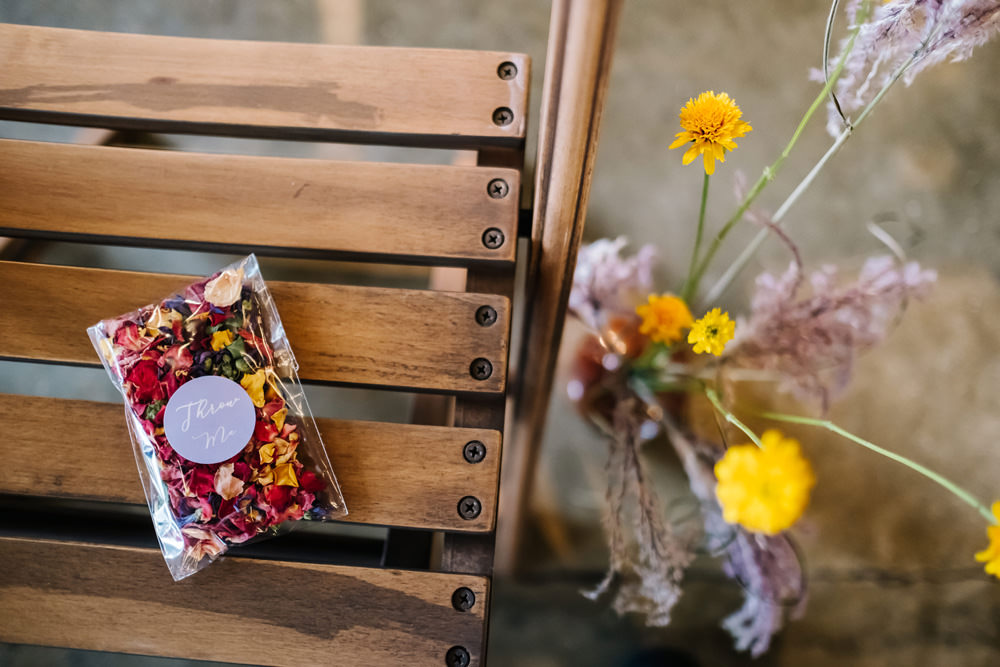 Confetti Envelope London Warehouse Wedding Kristian Leven Photography