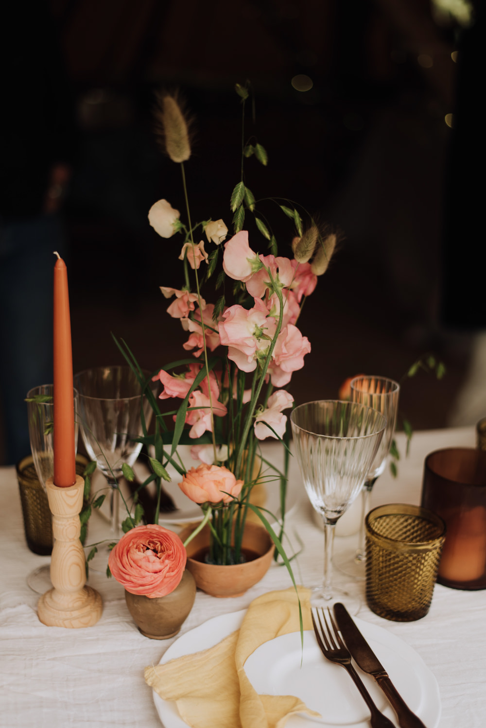 Potted Plant Flowers Decor Sweet Peas Meadows Norfolk Megan Duffield Photography
