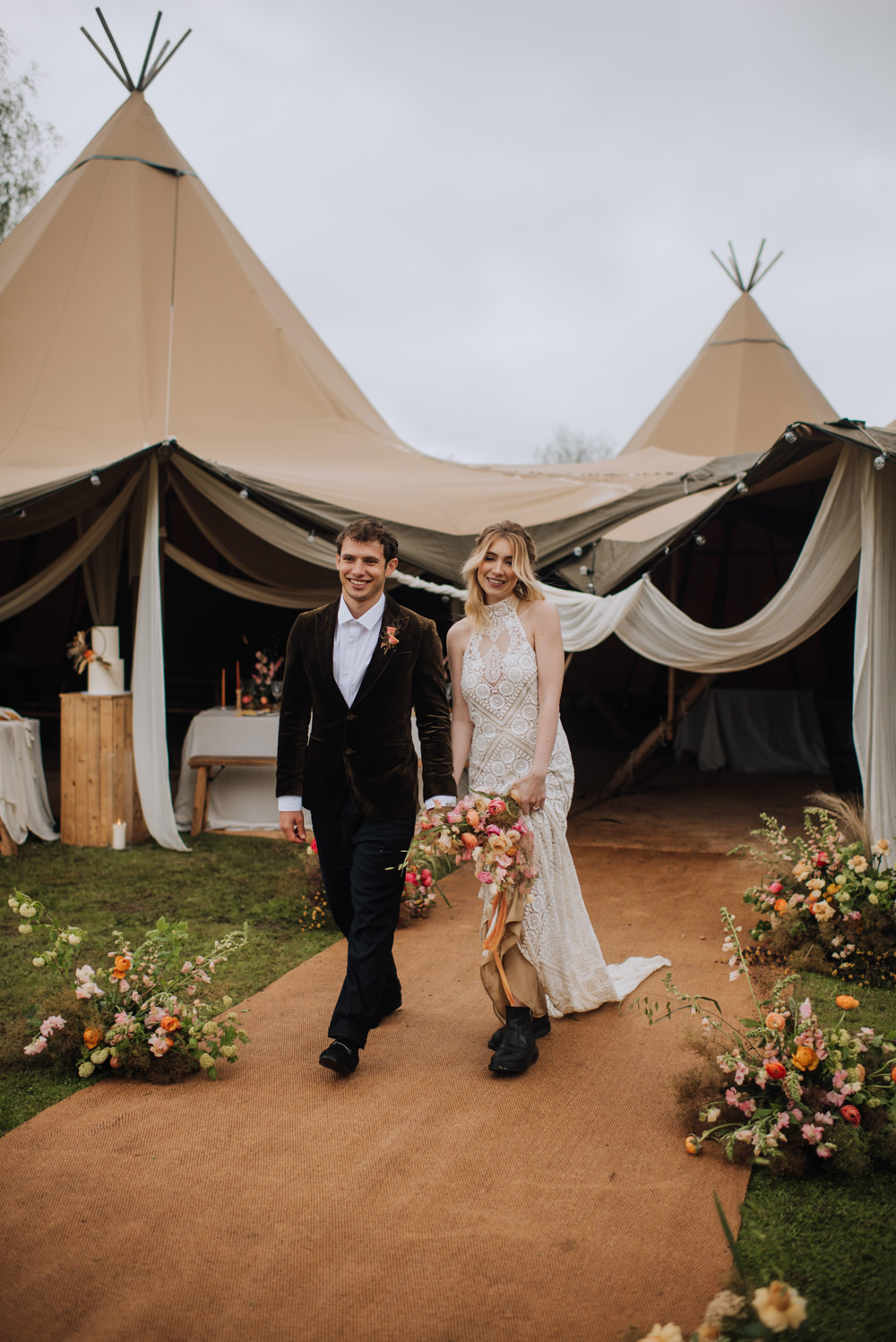 Tipi Tent Meadows Norfolk Megan Duffield Photography