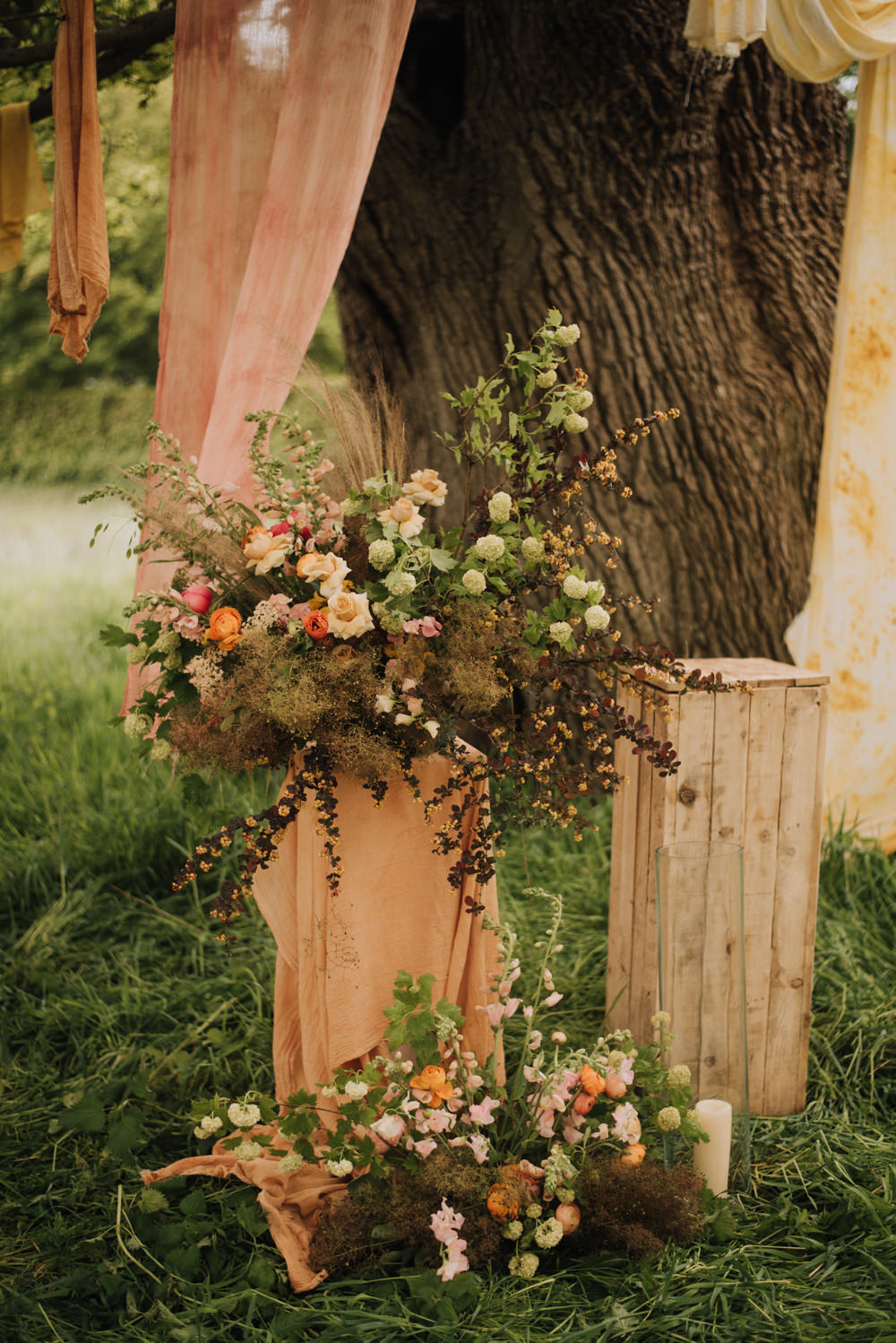 Yellow Pink Orange Flowers Fox Gloves Meadows Norfolk Megan Duffield Photography