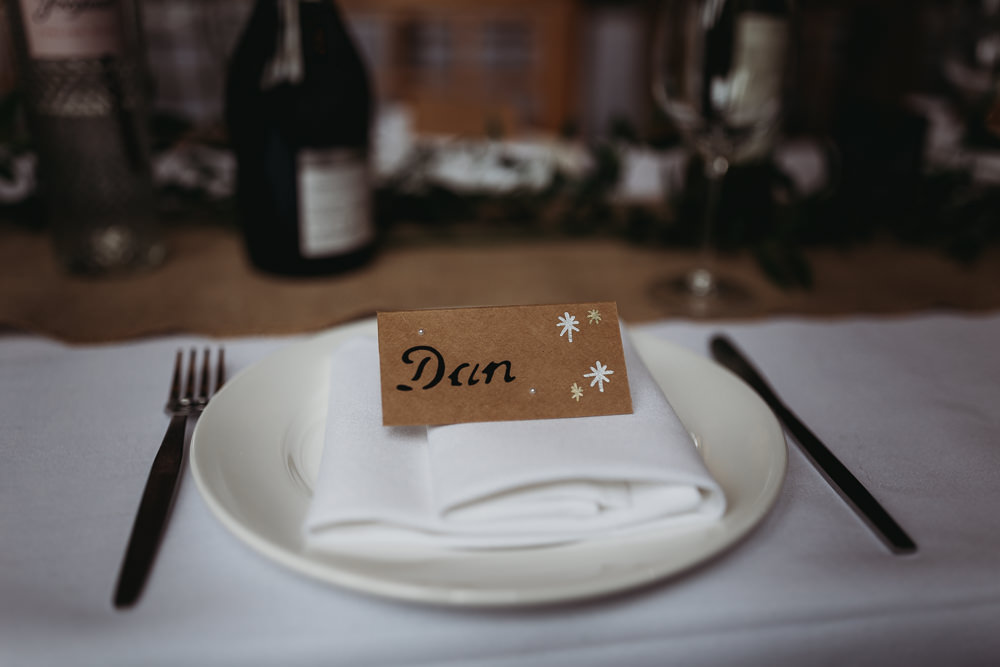 Brown Card Place Name Northamptonshire Barn Wedding Thyme Lane Photography