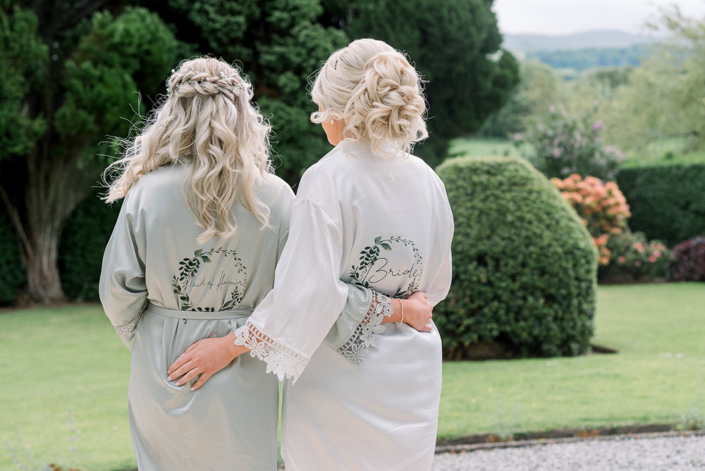 Bridesmaids Robes Scotland Barn Wedding LJ Horton Photography