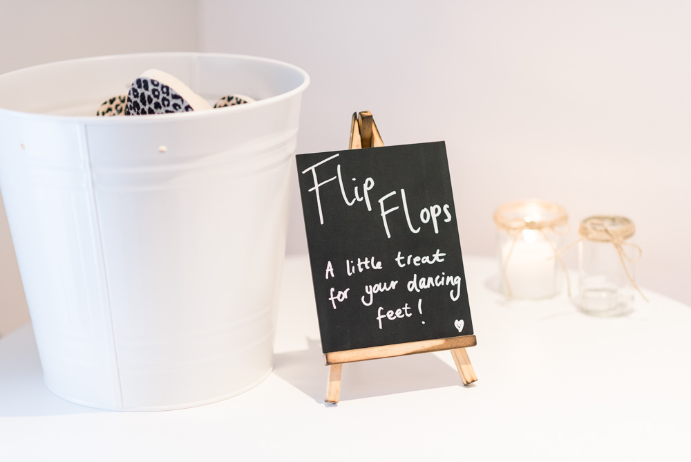 Flip Flops Decor Scotland Barn Wedding LJ Horton Photography
