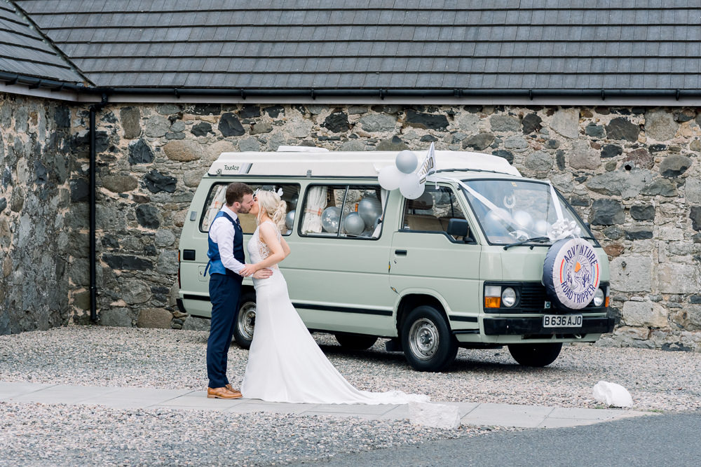 Campervan Transport Scotland Barn Wedding LJ Horton Photography