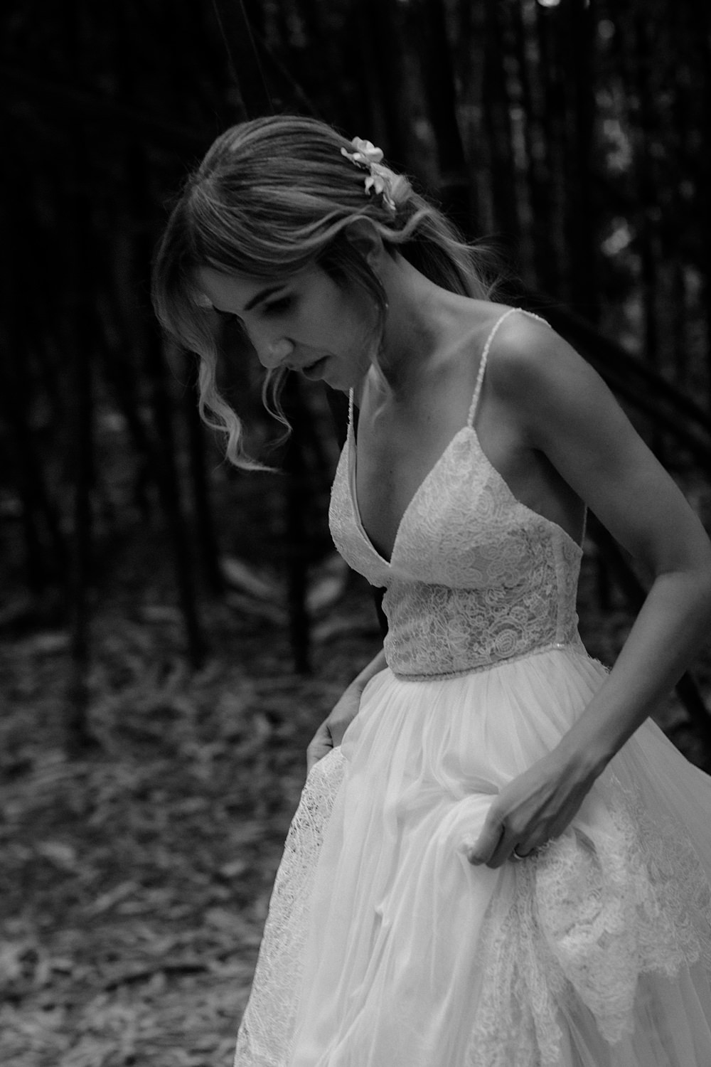 Drss Gown Bride Bridal Tulle Spagetti Strap Anthurium Wedding Flowers Francesca Francesca