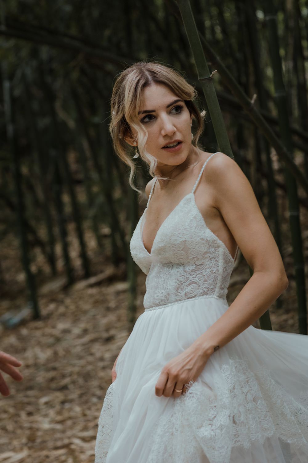 Drss Gown Bride Bridal Tulle Spagetti Strap Anthurium Wedding Flowers Francesca Francesca