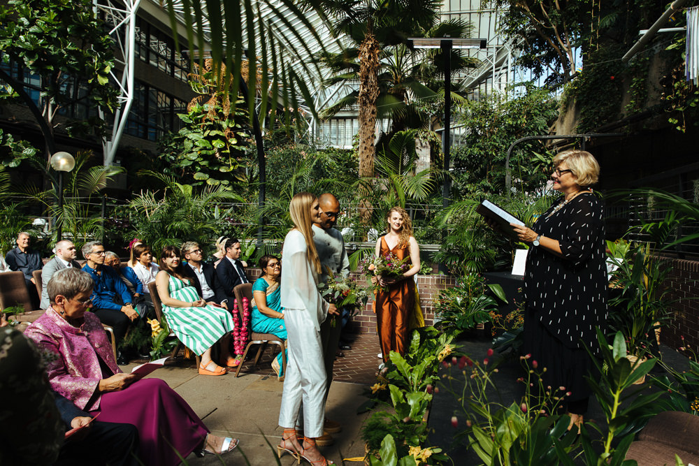 Barbican Conservatory Wedding Lyndsey Goddard