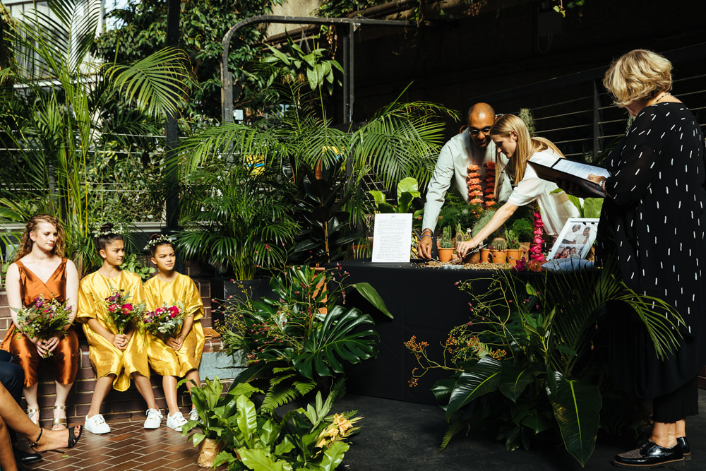 Barbican Conservatory Wedding Lyndsey Goddard