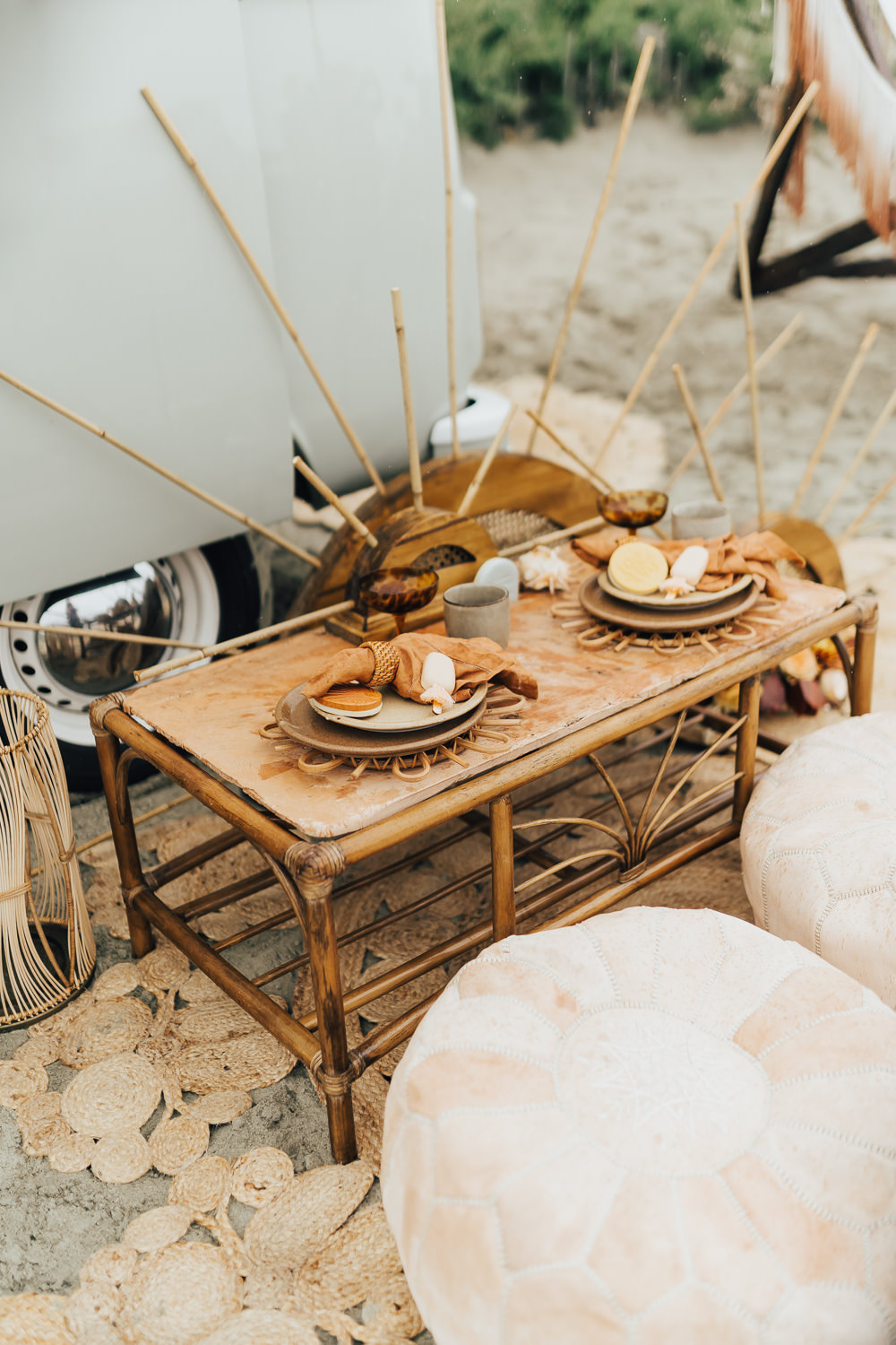Sweetheart Table Decor Boho Beach Elopement Rebecca Carpenter Photography