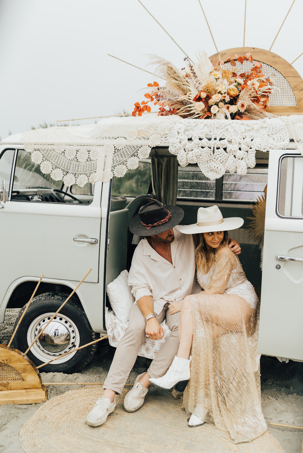 Boho Beach Elopement Rebecca Carpenter Photography