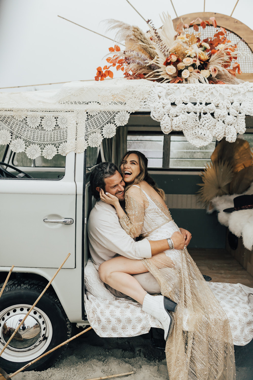 Boho Beach Elopement Rebecca Carpenter Photography